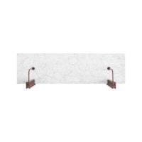 Bild von Audo Copenhagen Corbel Shelf Large B: 100 cm - Marmor Carrara/dunkel gebeizte Eiche
