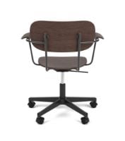 Bild von Audo Copenhagen Co Task Stuhl SH: 47 cm - Dunkel gebeizte Eiche/Aluminium