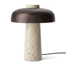 Bild von Audo Copenhagen Reverse Tischleuchte H: 30 cm - Travertin Sand
