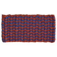Bild von HAY Coco Fußmatte Streifen/Welle 80x40 cm - Braun/Marineblau 
