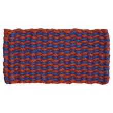 Bild von HAY Coco Fußmatte Streifen/Welle 80x40 cm - Braun/Marineblau 
