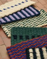 Bild von HAY Coco Fußmatte Streifen/Welle 80x40 cm - Braun/Marineblau 
