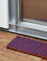 Bild von HAY Coco Fußmatte Streifen/Welle 80x40 cm - Braun/Marineblau 
