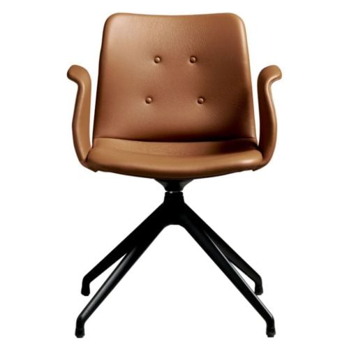 Bent Hansen Primum Armstol - Zenzo 223 Cognac Læder/Sorte Metalben