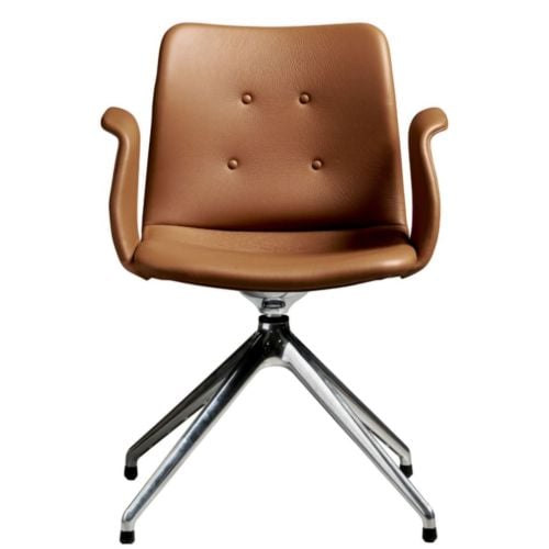 Bent Hansen Primum Armstol - Zenzo 223 Cognac Læder/Metalben