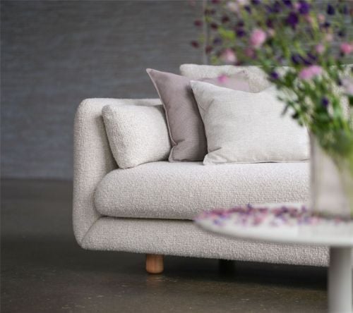 Cane-line Bloom 2-Pers. Sofa m. Teak Ben B: 205 cm - Sand