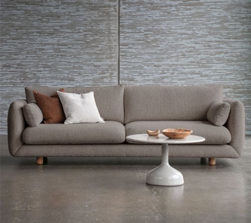 Cane-line Bloom 2-Pers. Sofa m. Teak Ben B: 205 cm - Taupe