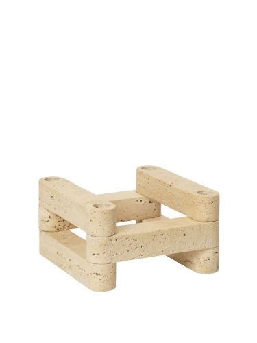 Ferm Living Newel Modularer Kerzenhalter 6er Set L: 18 cm - Travertin