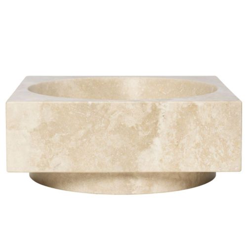 Ferm Living Hew High Centerpiece H: 11 cm - Travertine