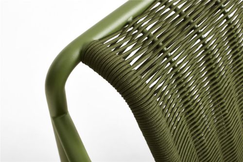 HAY Palissade Cord Loungesessel Niedrig H: 70 cm - Oliv