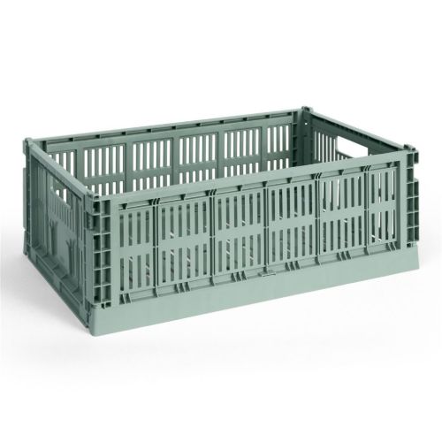 HAY Colour Crate Large L: 53 cm - Sage Green 