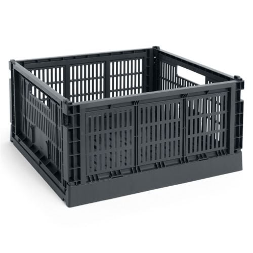 HAY Colour Crate Large Square 42x42 cm - Charcoal 