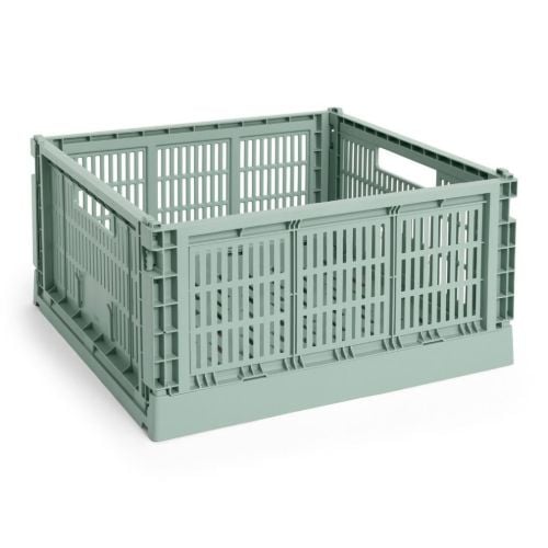 HAY Colour Crate Large Square 42x42 cm - Sage Green 