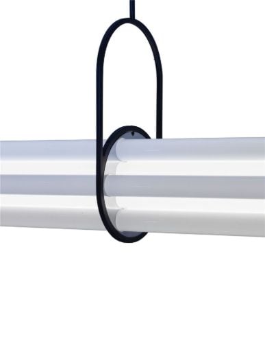 DCW Editions NL12 Lampe B: 130 cm - Weißes Glas