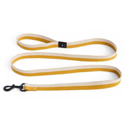 HAY Dogs Leash Flat L: 160 cm  M/L - Off-White/Ochre