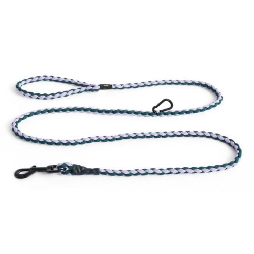 HAY Dogs Leash Braided Adjustable L: 160 cm  M/L - Lavender/Green
