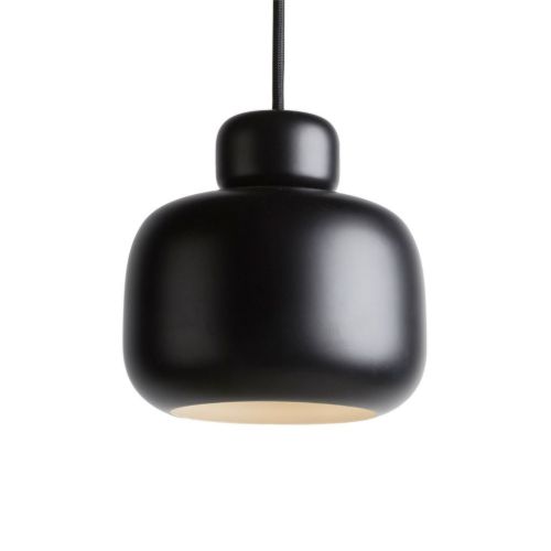 Woud Stone Pendel Stor Ø: 24 cm - Sort