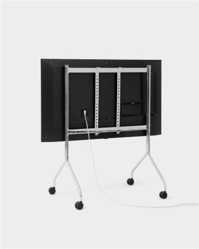 Standfuß Pipe Moon Rollin' TV-Stativ 107x78 cm - Chrom