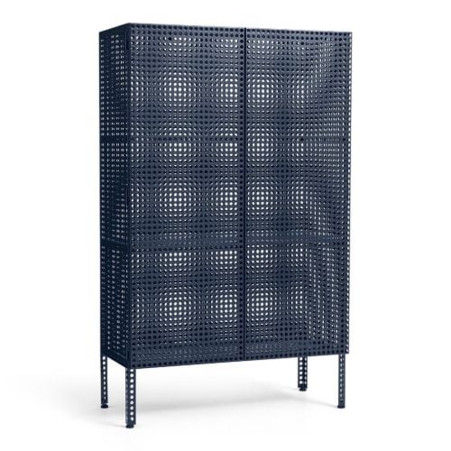 HAY Perforated Floor Cabinet Large 146,5x89 cm - Steel/Blue