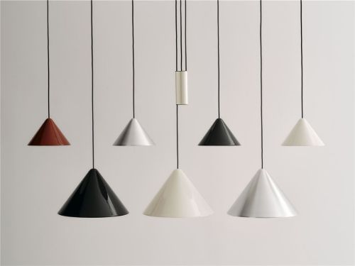 HAY Compass Pendelleuchte 430 Ø: 43 cm - Aluminium/Soft Black