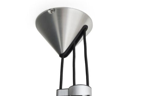 HAY Compass Adjustable Pendant 430 Ø: 43 cm - Gebürstetes Aluminium