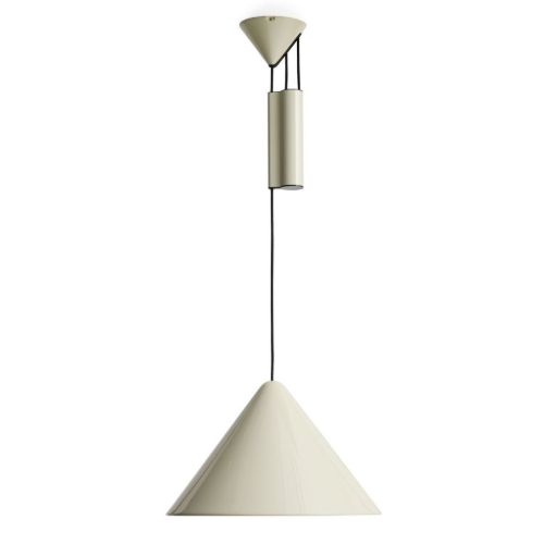 HAY Compass Adjustable Pendant 430 Ø: 43 cm - Aluminium/Oyster White 