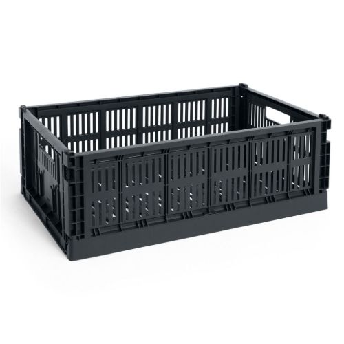 HAY Colour Crate Large L: 53 cm - Charcoal