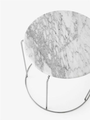 &Tradition Wire Hocker VP11 H: 42 cm - Marmor Bianco Carrara