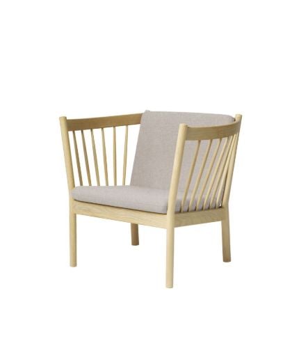 FDB Furniture Erik Ole Jørgensen J146 Sessel H: 79,5 cm – Eiche/Hellgrau