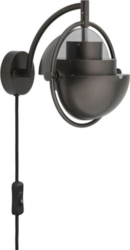 GUBI Multi-Lite Wandleuchte Ø: 15 cm - Schwarzmessing/Schwarz