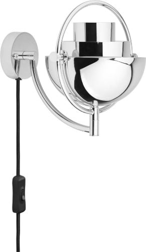 GUBI Multi-Lite Wandleuchte Ø: 15 cm - Chrom