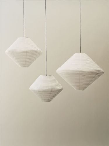 HAY Reispapier Diamond Shade Ø: 60 cm - Classic White