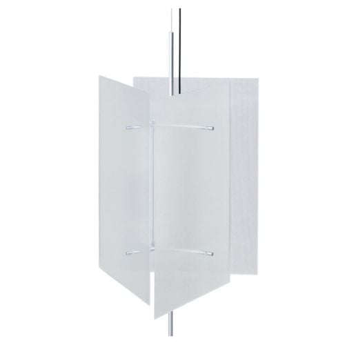 Ferm Living Oeste Pendant Lampe Ø: 43 cm - Aluminium/Clear Glass