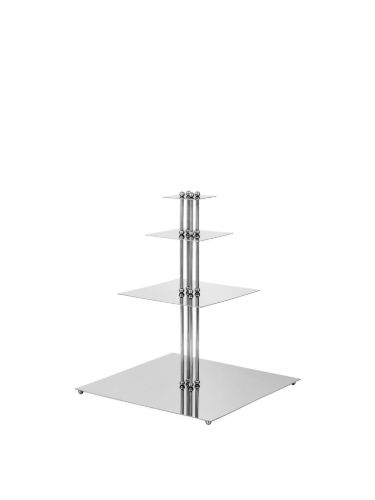Ferm Living Orbelle Etagere H: 36 cm - Polierter Edelstahl