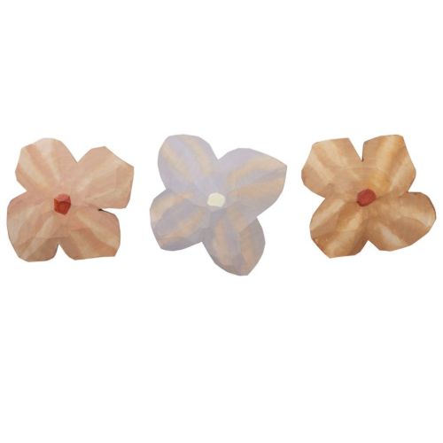 Ferm Living Poesie Hand-Carved Magnets Set of 3 - Wood/Multi