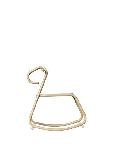 Ferm Living Lussi Schaukelpferd H: 53 cm - Pulverbeschichteter Stahl/Kaschmir