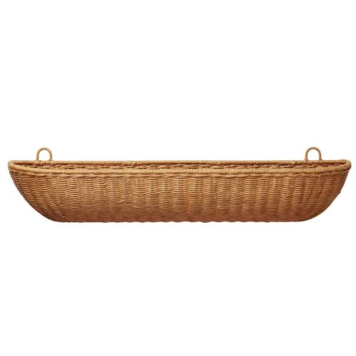 Ferm Living Braided Wall Pocket 75x25 cm - Rattan/Natural 
