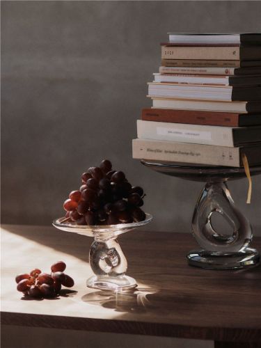 Ferm Living Damo Glas-Mittelstück Ø: 21 cm - Klarglas