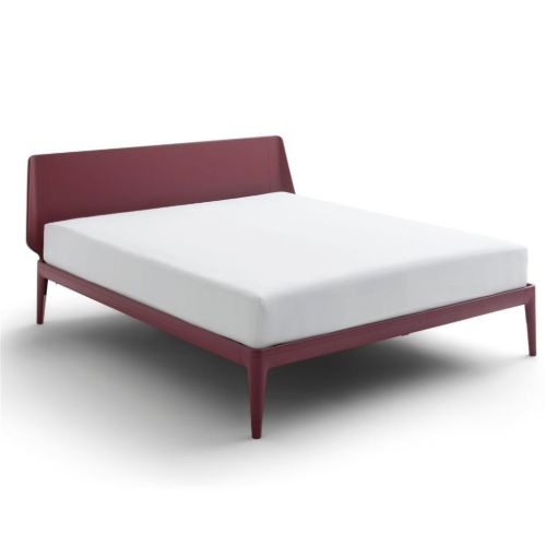 Auping Essential Sengeramme 180x200cm - Aluminium/Burgundy