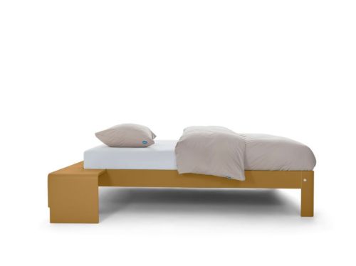 Auping Auronde Bettgestell 180x200cm - Aluminium/Senf