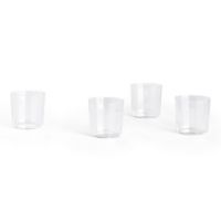 Bild von HAY Angle Glas Wide 4er Set H: 7,5 cm - Klar