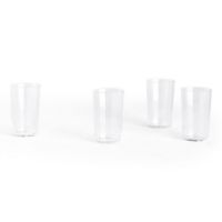 Bild von HAY Angle Glas Medium 4er Set H: 10 cm - Klar