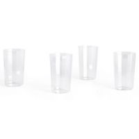 Bild von HAY Angle Glass Großes 4er-Set H: 10 cm - Klar