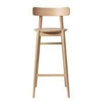 Bild von FDB Furniture J185 East Thekenstuhl SH: 79,5 cm - Eiche natur lackiert