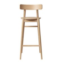 Bild von FDB Furniture J185 East Thekenstuhl SH: 79,5 cm - Eiche natur lackiert