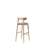 Bild von FDB Furniture J185 East Thekenstuhl SH: 79,5 cm - Eiche natur lackiert