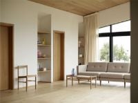 Bild von FDB Furniture J178 Lønstrup Stuhl SH: 46 cm - Eiche natur lackiert 