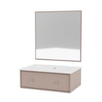 Bild von Montana Badezimmer Typ 2 – 137 Pilz-/Beige-Körner-Tischplatte