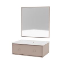 Bild von Montana Badezimmer Typ 2 – 137 Tischplatte in Pilzform/schwarzer Maserung

