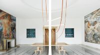 Bild von FLOS Wireline Pendelleuchte m. Dali Dimmer L: 405 cm – Pink (Nur im Geschäft)